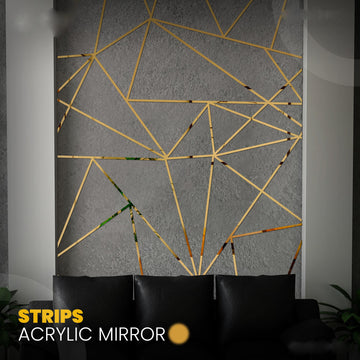 Acrylic Mirror Strips Decor